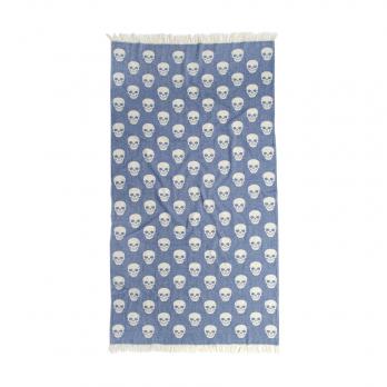 Рушник Lotus Home Pestemal - Skull 90*160 denim