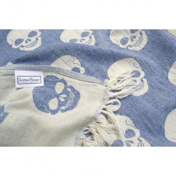 Рушник Lotus Home Pestemal - Skull 90*160 denim