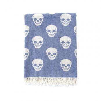 Рушник Lotus Home Pestemal - Skull 90*160 denim