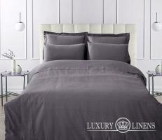Наволочка LUXURY LINENS Basic Line Anthracite