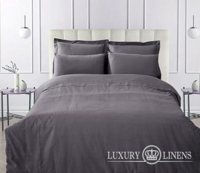Наволочка LUXURY LINENS Basic Line Anthracite