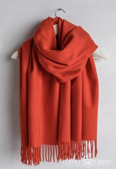 Шарф SAFALANO CASHMERE вогненно-червоний 70х200