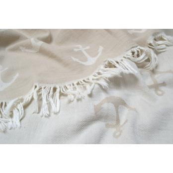 Рушник Lotus Home Pestemal - Anchor 90*160 бежевий