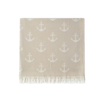 Рушник Lotus Home Pestemal - Anchor 90*160 бежевий