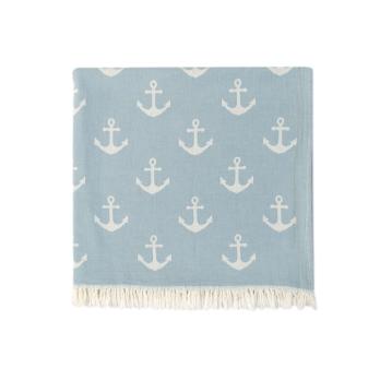 Рушник Lotus Home Pestemal - Anchor 90*160 teal блакитний