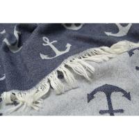 Рушник Lotus Home Pestemal - Anchor 90*160 синій