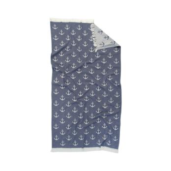 Рушник Lotus Home Pestemal - Anchor 90*160 синій