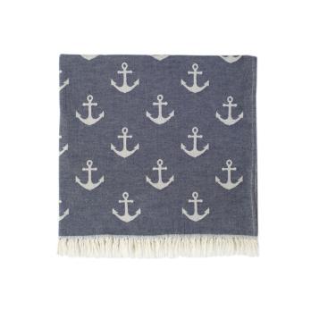Рушник Lotus Home Pestemal - Anchor 90*160 синій