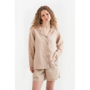 Домашня сорочка Lotus Home - Bruma бежевий
