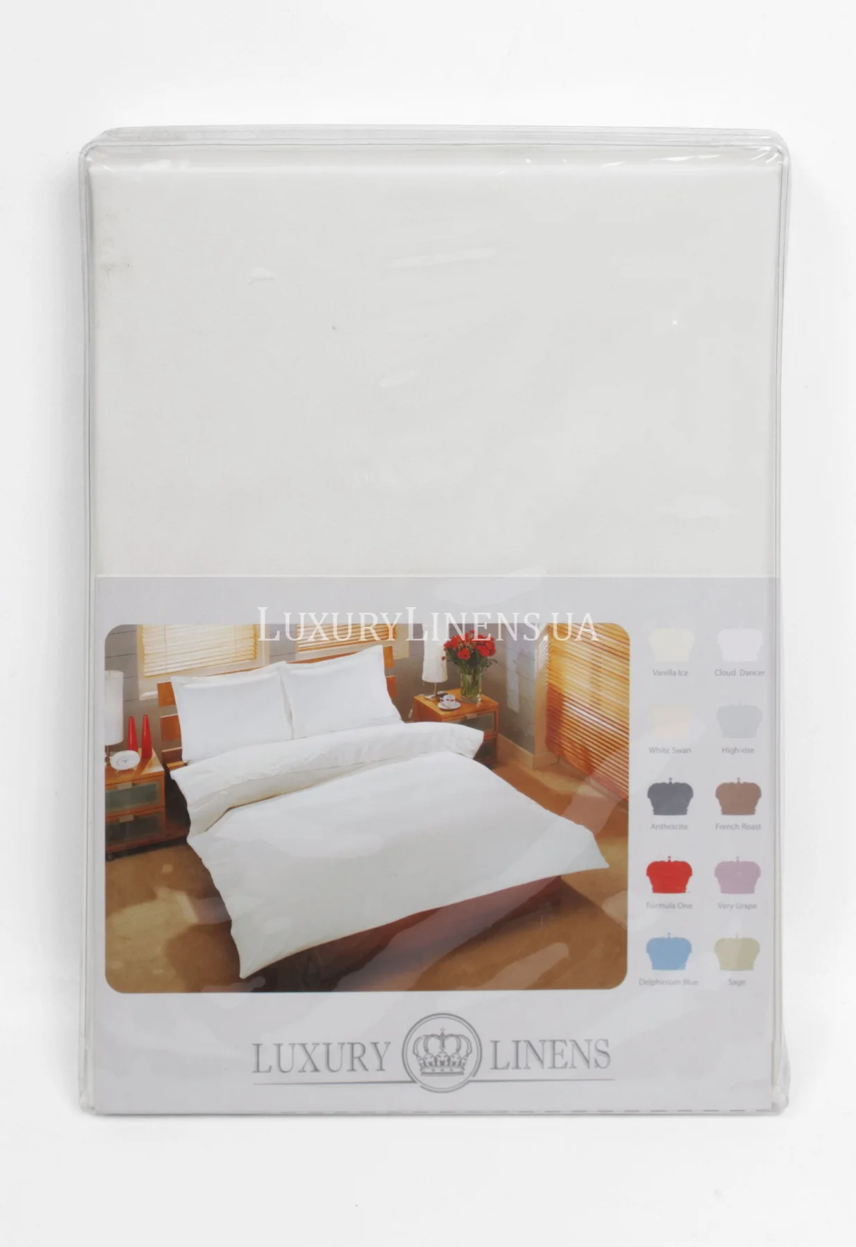 Наволочка LUXURY LINENS набір 50x70 WHITE 100%єгипетська бавовна