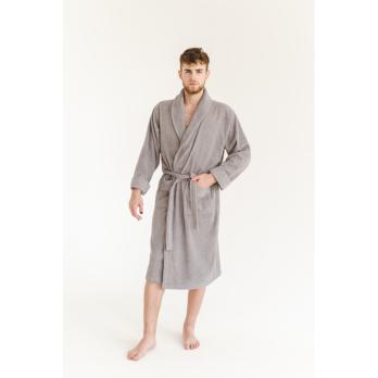 Халат махровый Lotus Home - Nella grey