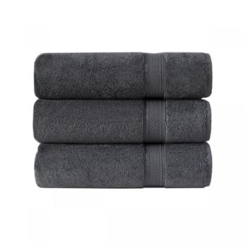 Рушник махровий Lotus Home - Grand soft twist антрацит антрацит 90*150