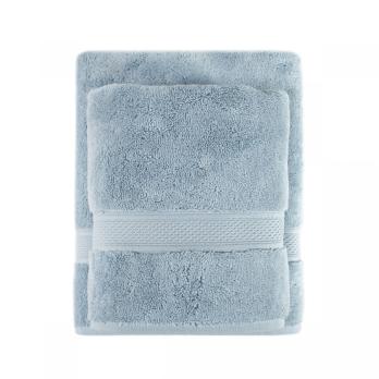 Рушник махровий Lotus Home - Grand soft twist blue блакитний 90*150