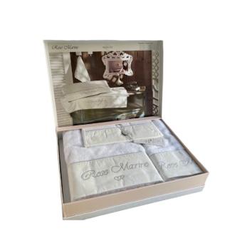 Набір рушників Maison D'or Rose Marine White бамбукові 30-50 см, 50-100 см, 85-150 см білий