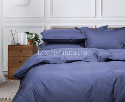 Постільна білизна LUXURY LINENS Cecilia Indigo 100% єгипетська бавовна
