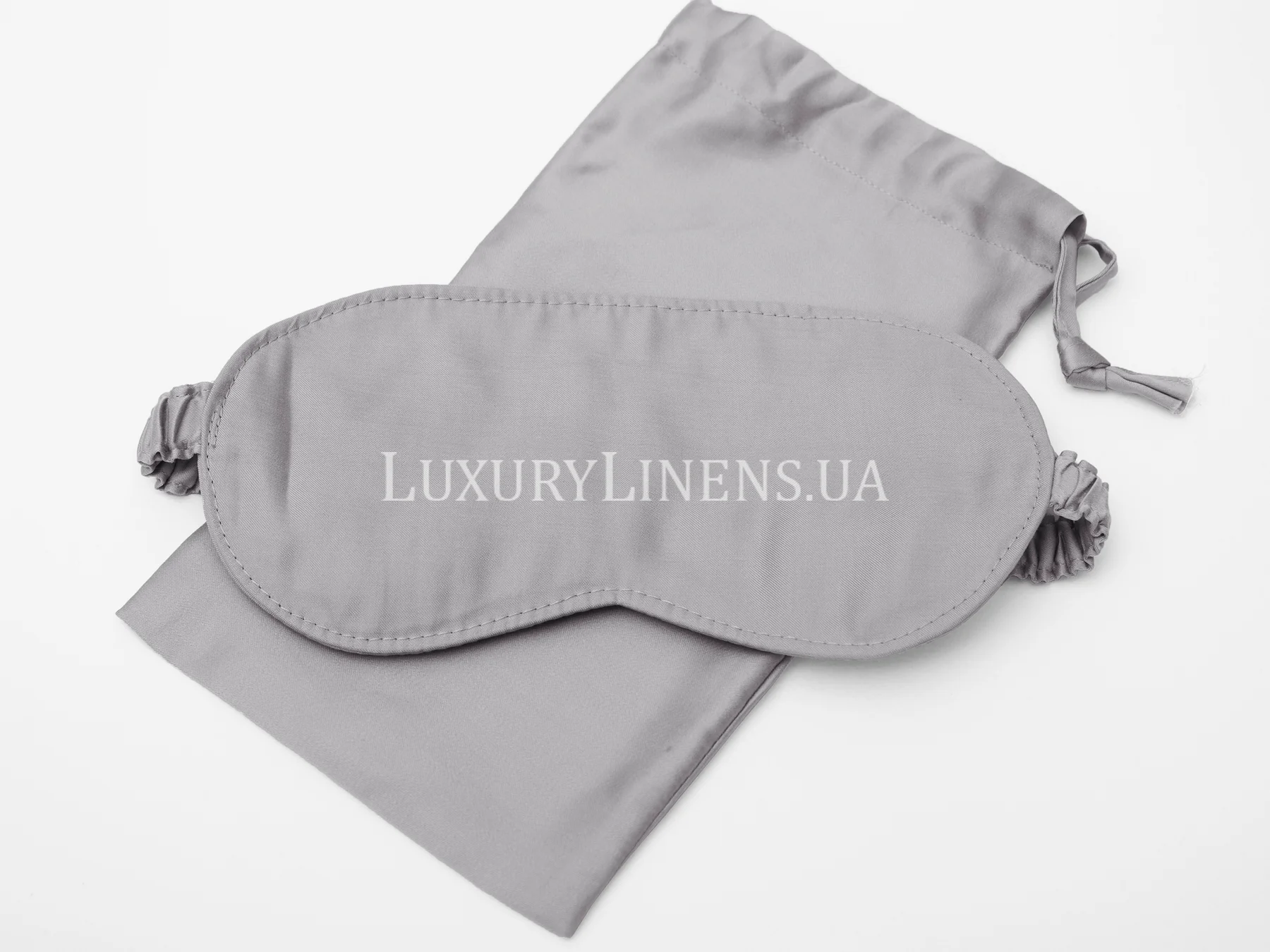 Маска для сну Luxury Linens єгипетська бавовна Dark gray