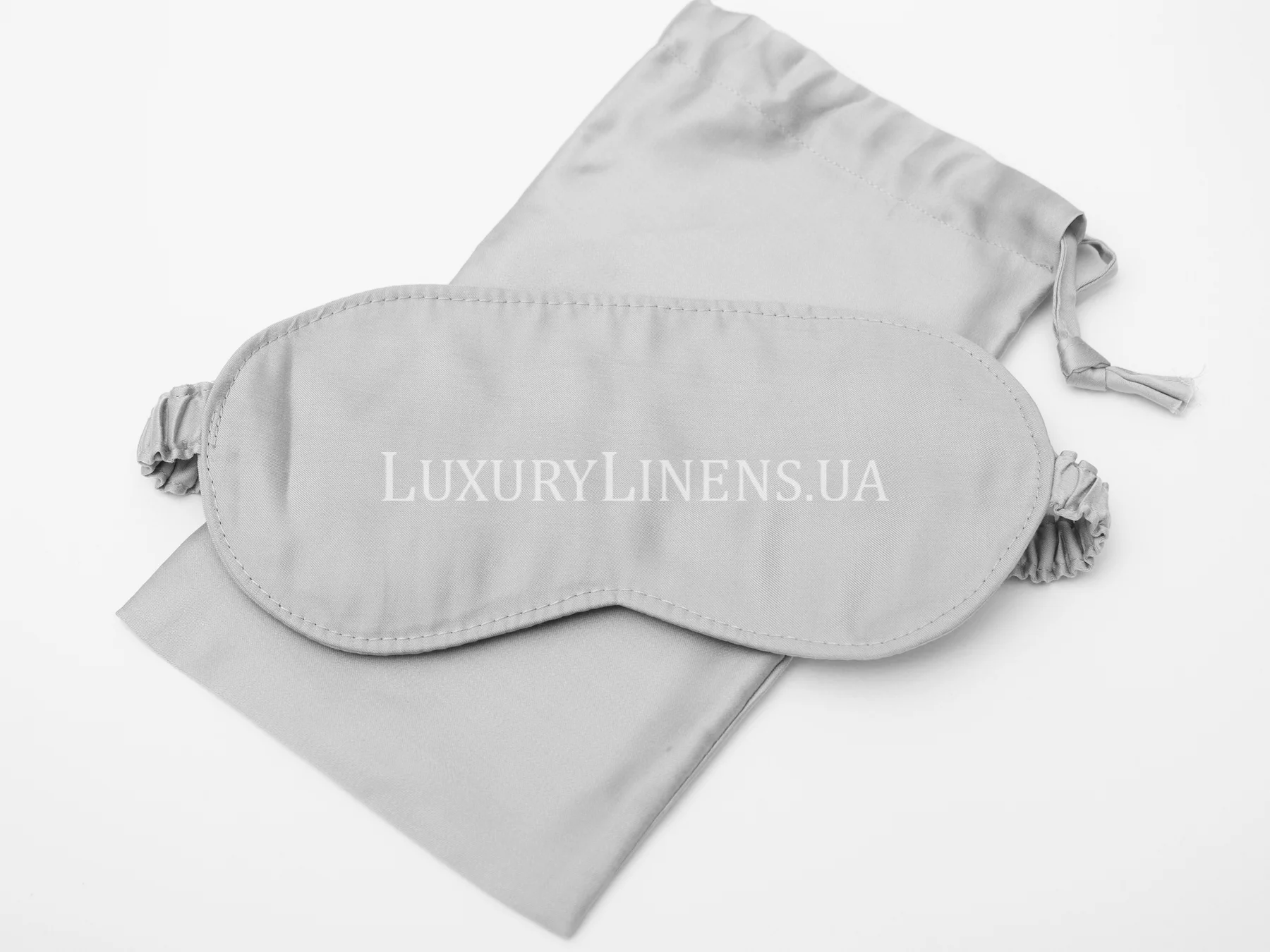 Маска для сну Luxury Linens єгипетська бавовна Light gray