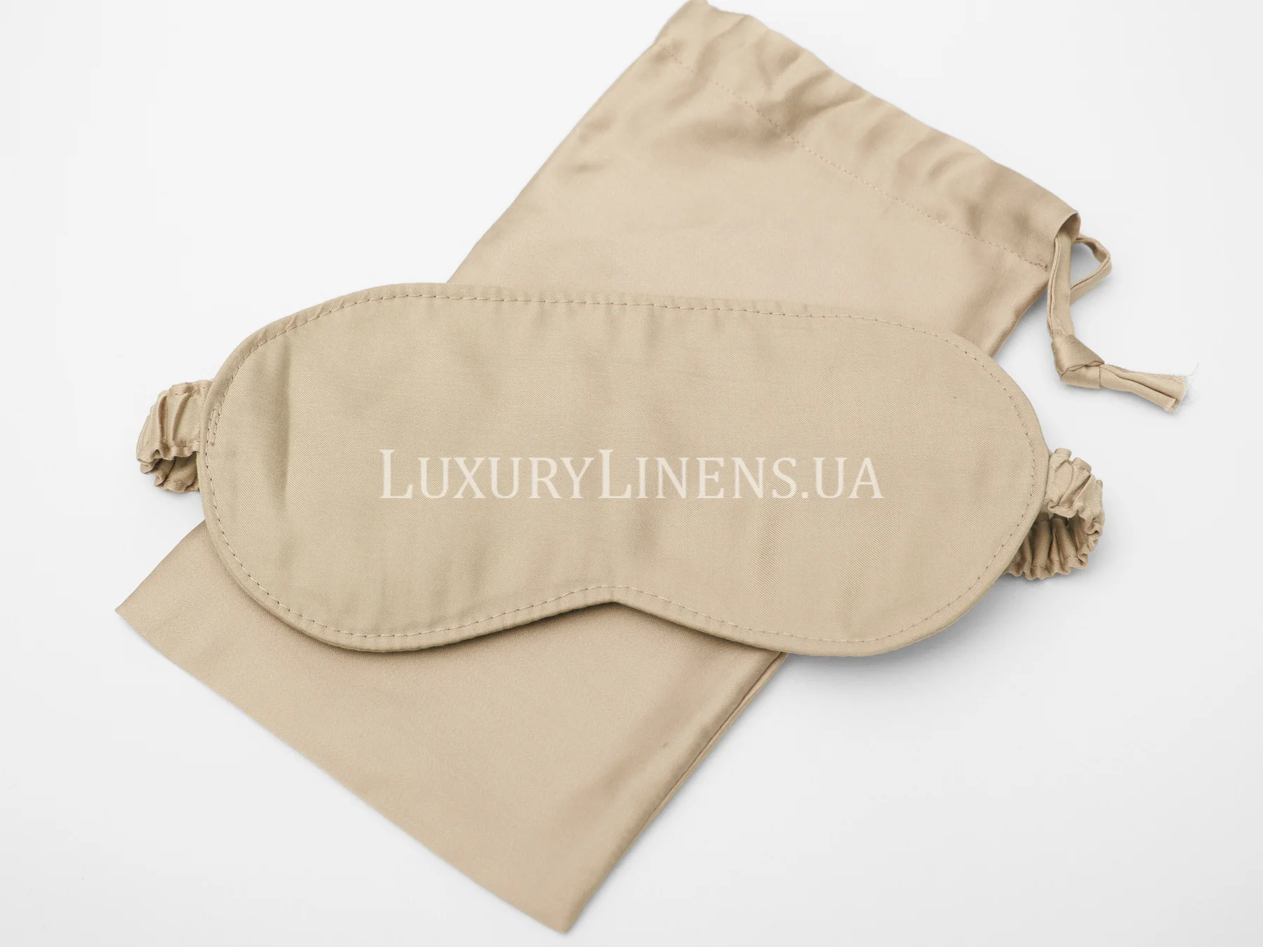 Маска для сну Luxury Linens єгипетська бавовна Beige