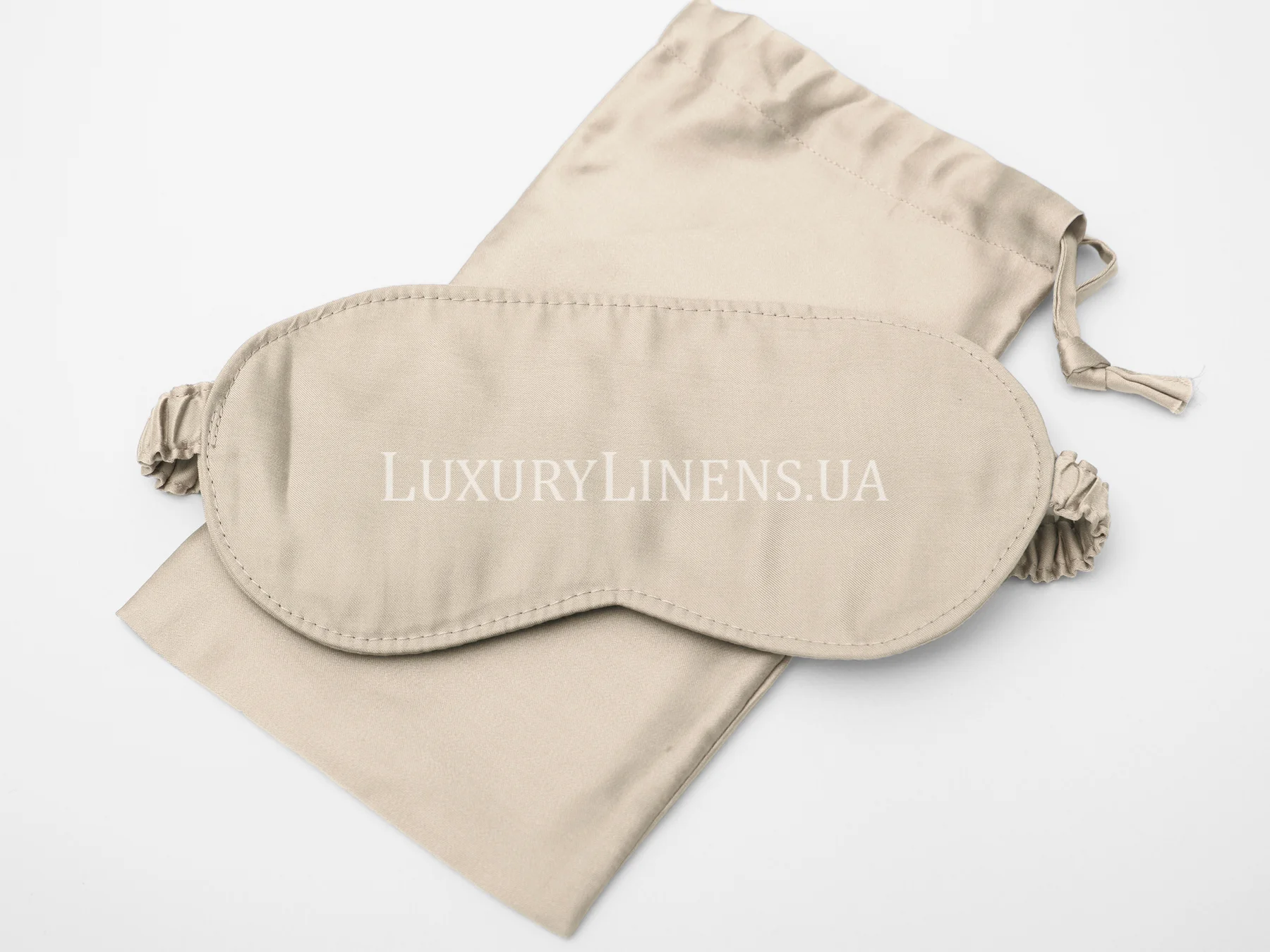 Маска для сну Luxury Linens tencel Beige
