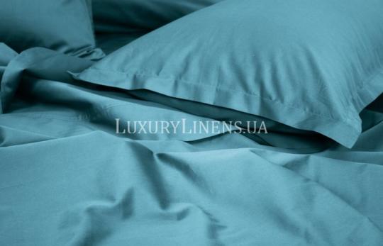 Постільна білизна LUXURY LINENS Premium 2 200*220/260*270/50*70-4 TURKUAZ 100% єгипетська бавовна