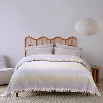 Покривало Lotus Home - Lagos бузковий/сірий 230*240