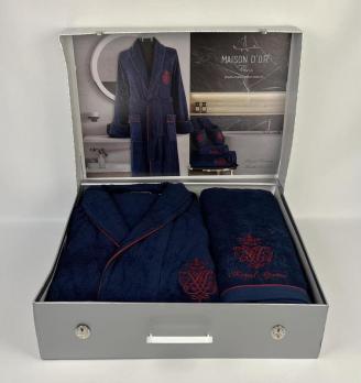 Халат-набір maison d'or royal crown navy l