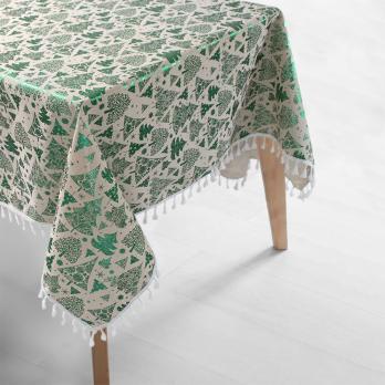 Скатертина Lotus Home - New Year зелена