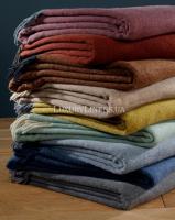 Плед BIEDERLACK Plaid 490 GR 130x170 OCKER-GRAU 80%вовна/20%кашемір