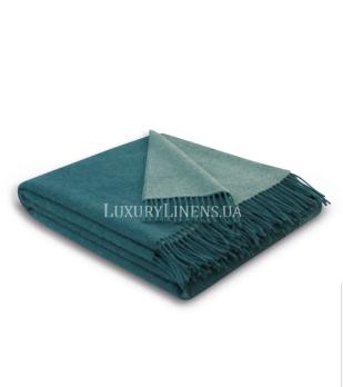 Плед BIEDERLACK Cashmere 130x170 TEAL-GREEN 80%вовна/20%кашемір