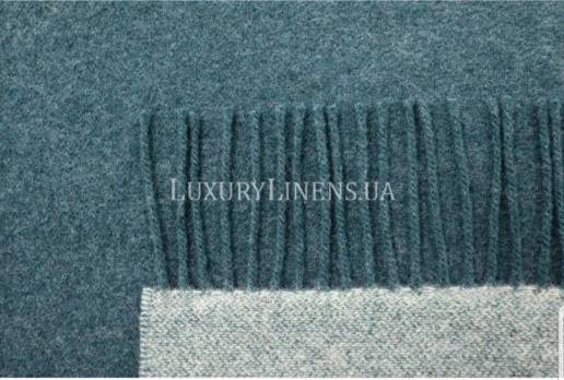 Плед BIEDERLACK Cashmere 130x170 TEAL-GREEN 80%вовна/20%кашемір