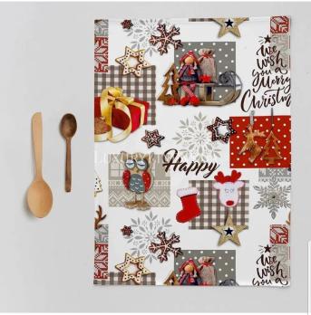 Набір рушників для кухні NAF NAF Haive Xmas 50x70-2 50-UNICO 100% бабовна