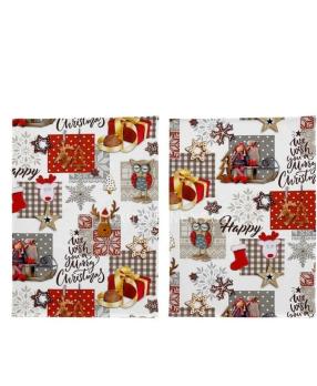 Набір рушників для кухні NAF NAF Haive Xmas 50x70-2 50-UNICO 100% бабовна