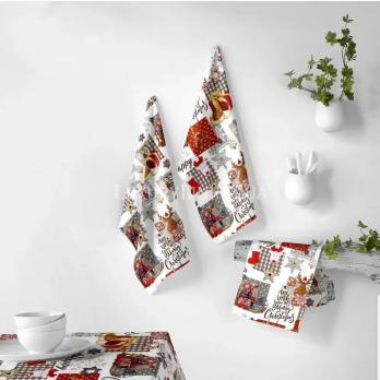 Набір рушників для кухні NAF NAF Haive Xmas 50x70-2 50-UNICO 100% бабовна