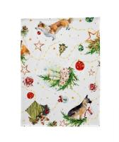 Набір рушників для кухні NAF NAF Puppies Xmas 50x70-2 50-UNICO 100% бабовна