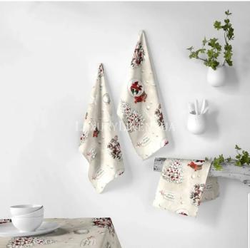 Набір рушників для кухні NAF NAF Xmas Days 50x70-2 50-UNICO 100% бабовна