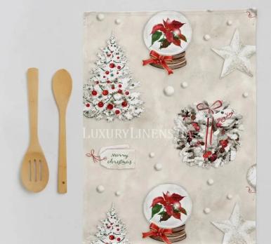 Набір рушників для кухні NAF NAF Xmas Days 50x70-2 50-UNICO 100% бабовна