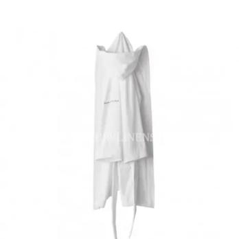 Халат махровий NAF NAF BATHROBES 380 GR S/М 00-WHITE 100% бавовна