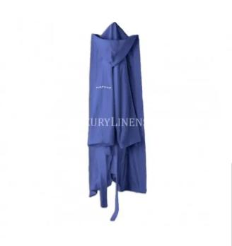 Халат махровий NAF NAF BATHROBES 380 GR S/М 13-OCEAN BLUE 100% бавовна