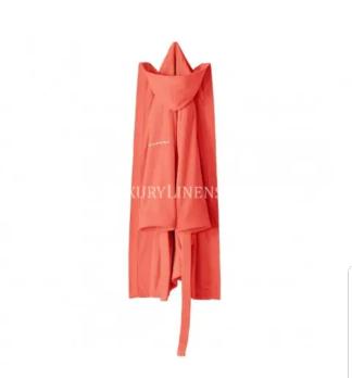 Халат махровий NAF NAF BATHROBES 380 GR S/М 32-CORAL 100% бавовна