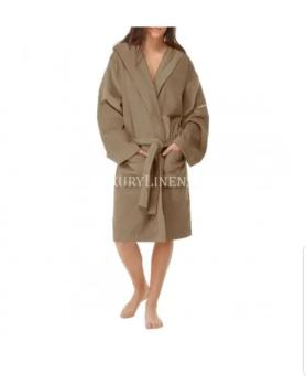 Халат махровий NAF NAF BATHROBES 380 GR M/L 45-BROWN 100% бавовна
