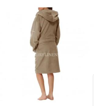Халат махровий NAF NAF BATHROBES 380 GR M/L 45-BROWN 100% бавовна