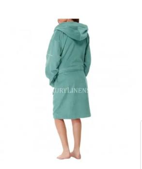 Халат махровий NAF NAF BATHROBES 380 GR S/М 53-AQUAMARINE 100% бавовна