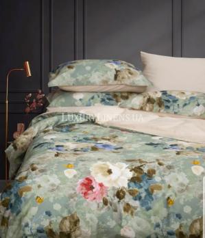 Постільна білизна LUXURY LINENS Romero GREEN 100% єгипетська бавовна 500ТС