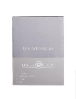 Простирадло LUXURY LINENS Premium My Love 240x260 GREY 100% єгипетська бавовна