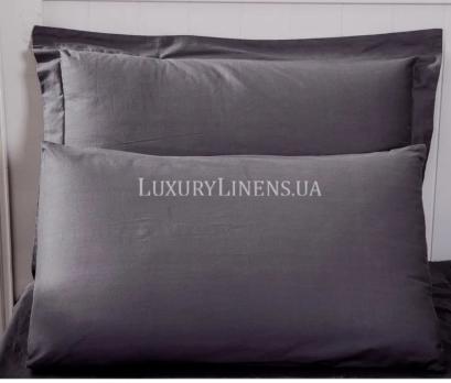 Наволочка LUXURY LINENS Basic Line Anthracite