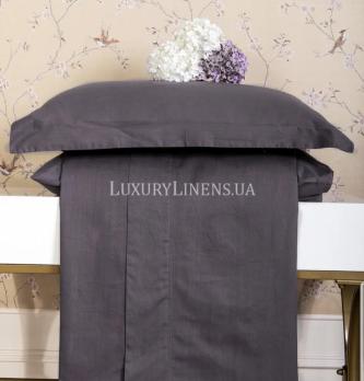 Наволочка LUXURY LINENS Basic Line Anthracite