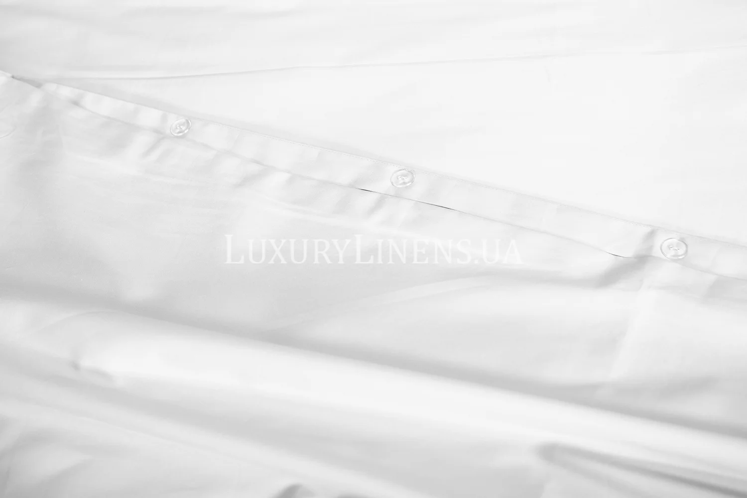 Постільна білизна LUXURY LINENS Premium Milk 100% єгипетська бавовна 500ТС, Двоспальні