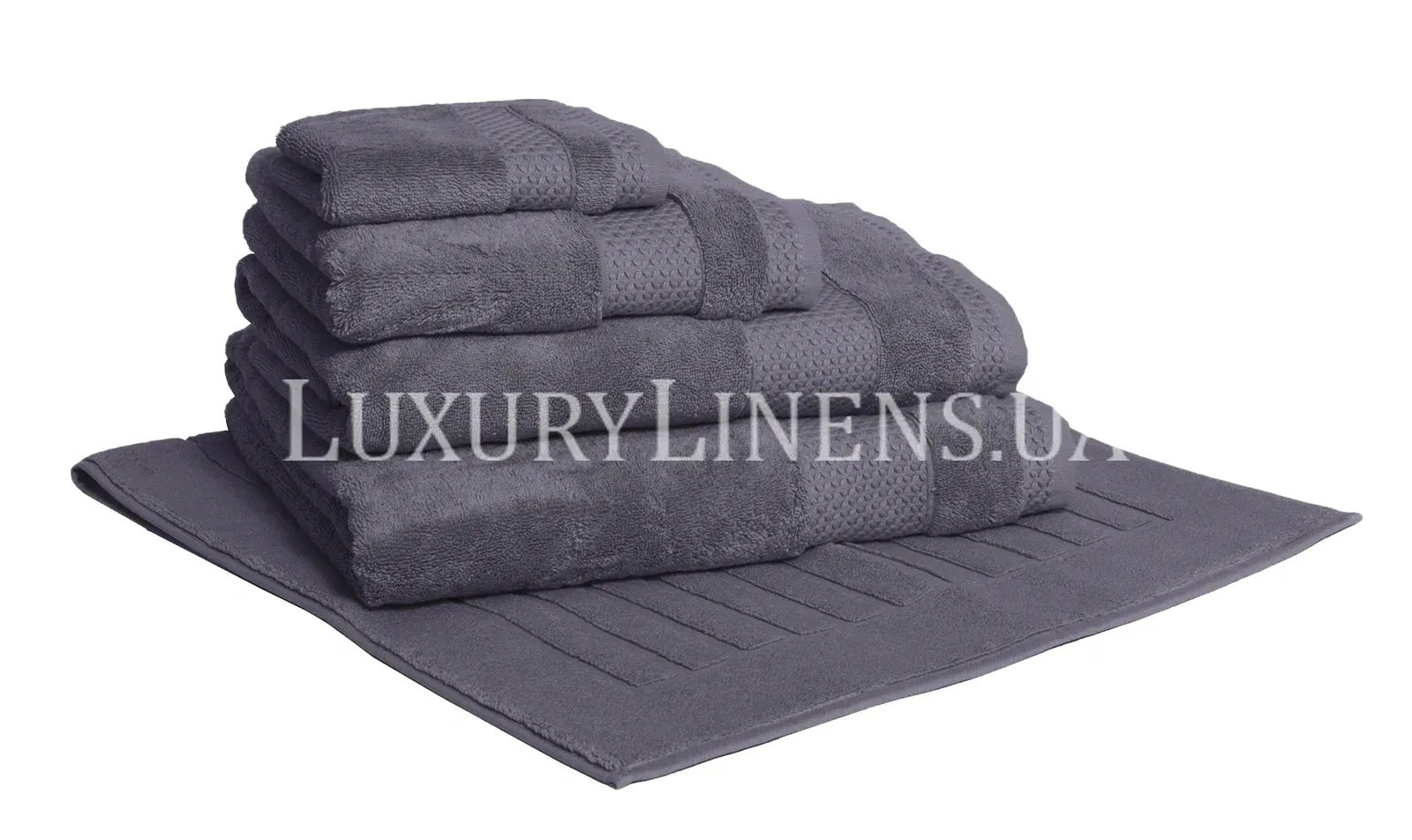 Махрові рушники LUXURY LINENS Alligator Dark Grey