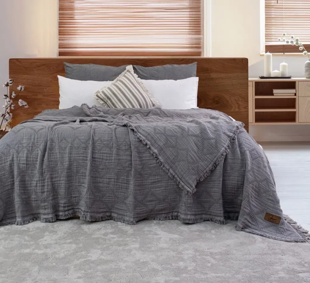 Покривало Saheser - Pike Oscar gri 240*260