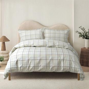 Постільна білизна Lotus Home - Checked Madras м'ятний